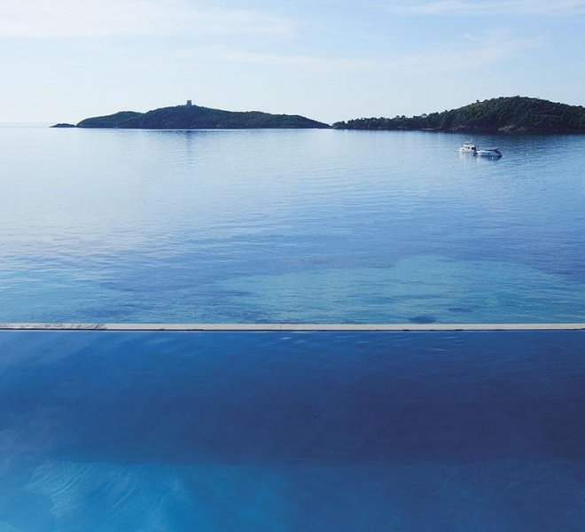 Piscine sur le toit-plage Porto-Vecchio Sud Corse