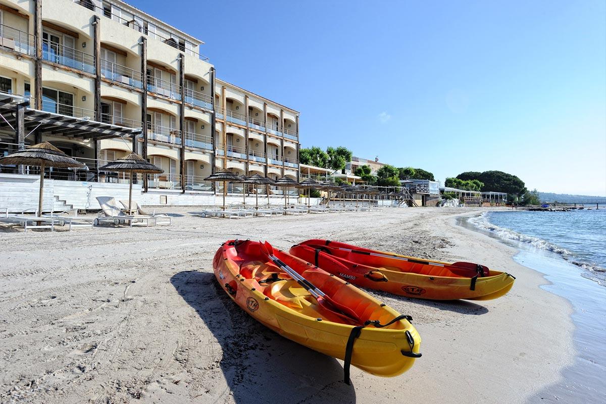 Hotel plage avec piscine chauffée Sud Corse